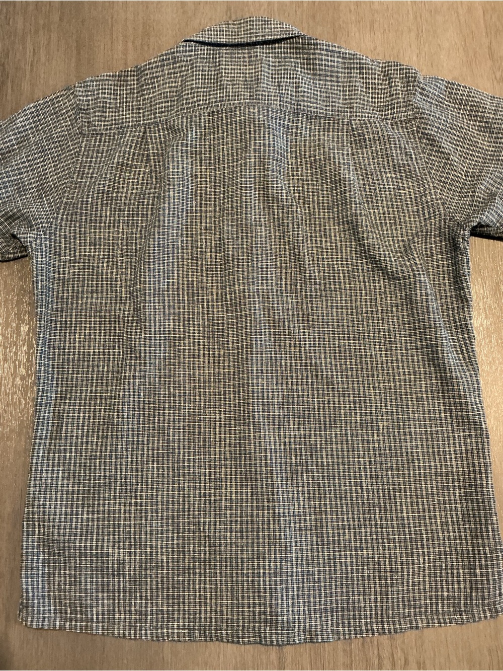 Patagonia Men’s Back Step Shirt Blue Plaid Short Sleeve M Hemp Cotton - Picture 7 of 11